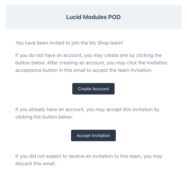 Add team member example email