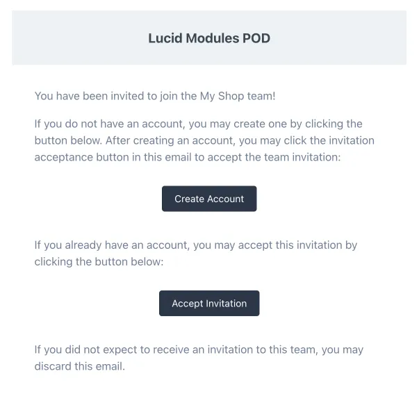 Add team member example email