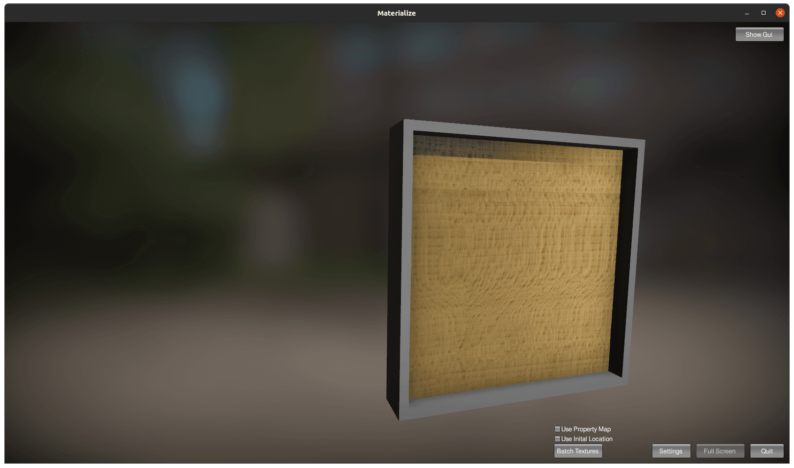 Screenshot from the Materialize tool