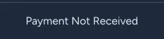 Status Payment not Received