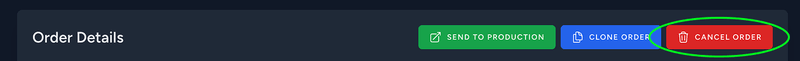 Cancel Order Action
